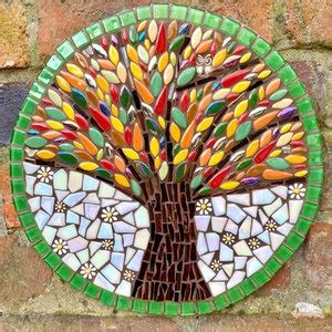 Large Tree of Life Art, Mosaic Tree of Life, Garden Decor, Bespoke Wall ...