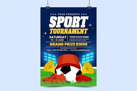 Affiche D V Nement Sportif De Tournoi De Football Ou Mod Le De