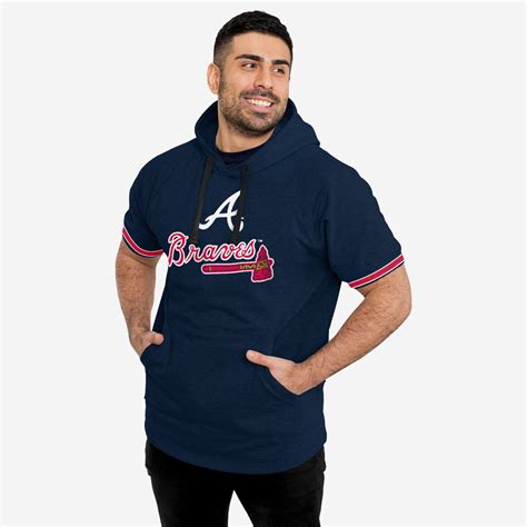 Atlanta Braves Short Sleeve Hoodie FOCO