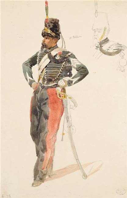 Chasseurs maréchal des logis en grande tenue 1854 en 2024 Napoleón