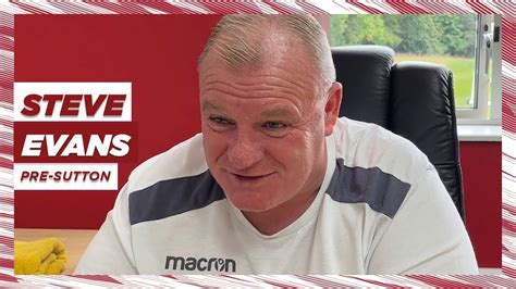 Steve Evans Talks Stevenage FC Women Celtic In Europe Sutton United