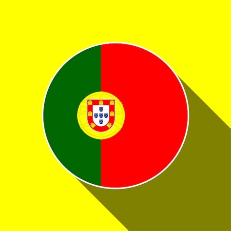 País portugal portugal bandera ilustración vectorial Vector Premium