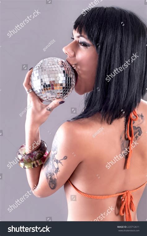 Bikini Sexy Model Sexy Brunette Colorful Stock Photo Shutterstock