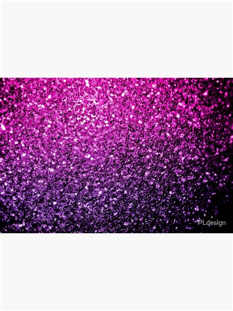 Beautiful Purple Pink Ombre Glitter Sparkles Poster By Pldesign