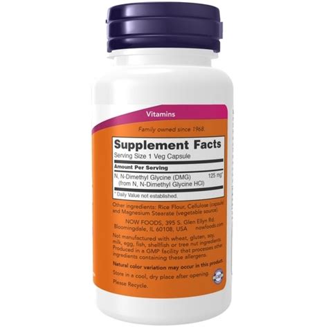 Now Foods Dmg Mg Veggie Capsules