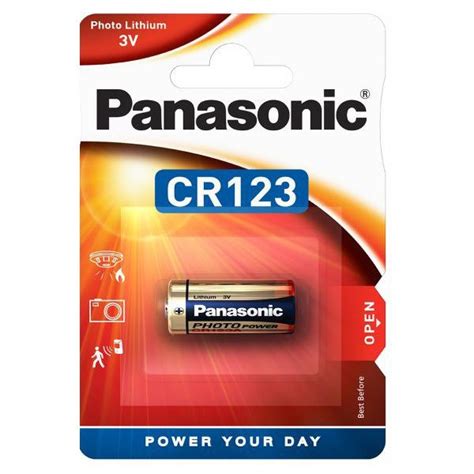 Panasonic Cr123a Gold 3v Lithium Battery Cr 123a Cylindrical Photo Lithium Power 3 Volts Cr123