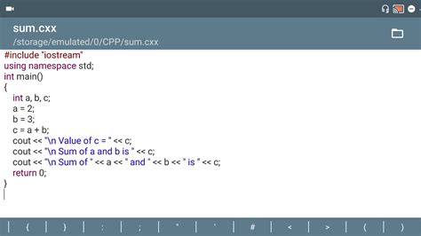 Sum Of Numbers C Code