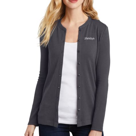 Port Authority® Ladies Concept Stretch Button Front Cardigan Lm1008