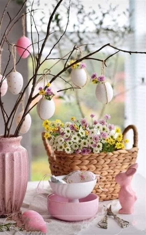 Easter Tree In A Breakfast Room Easter Tablescape Artofit