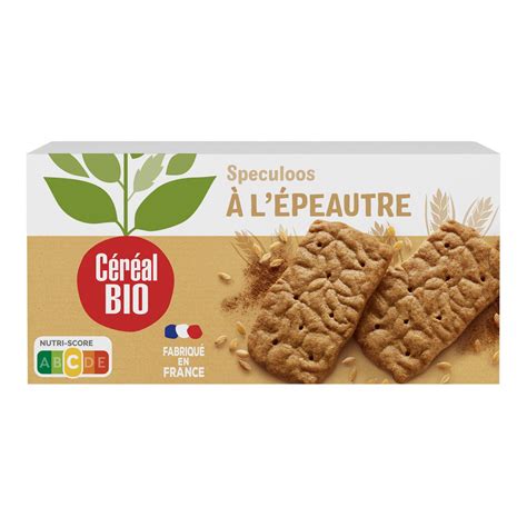 Biscuits spéculoos à l épeautre bio CEREAL la boite de 12 125 g à