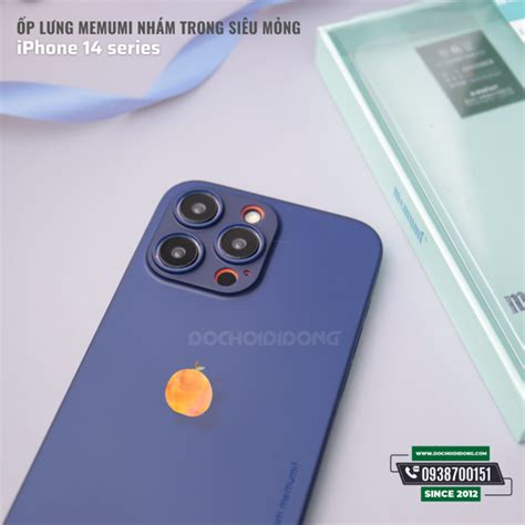 Ốp lưng cho iPhone 14 14 Plus 14 Pro 14 Pro Max Memumi nhám tron