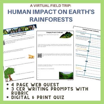 Human Impact On The Environment Deforestation Activity Webquest