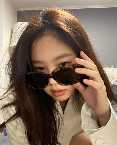 Kim Jennie Black Pink Jennie Kim Jennie And Rosé Square Sunglasses Women Round Sunglasses