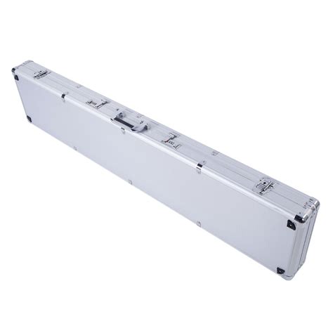 53 Long Aluminum Locking Rifle Gun Case Lock Storage Box Carry Case Silver 6940015397433 Ebay