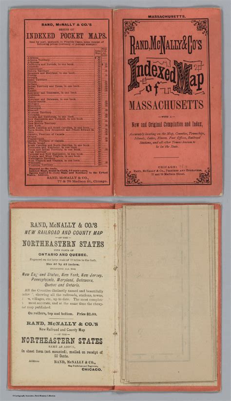 Covers Indexed Map Of Massachusetts David Rumsey Historical Map Collection