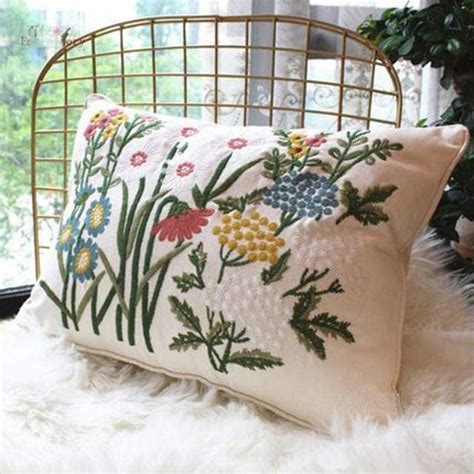 Embroidered Pillow Cover – Still Serenity