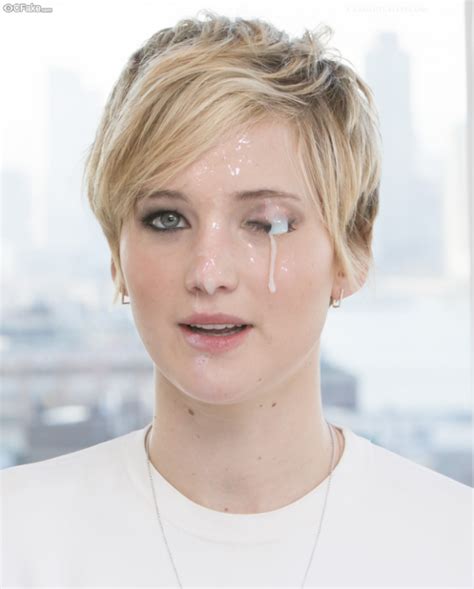 Jennifer Lawrence With Cum Over Eye Thebigo9