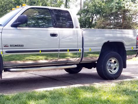 Rocker Panel Trim Full Kit 1998 2001 Dodge Ram