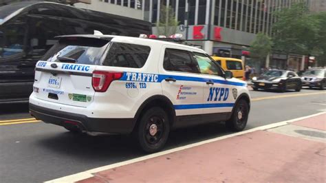 Brand New Nypd Traffic Division Police Interceptor Utility Patrolling