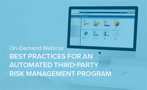 Best Practices For An Automated Third Party Risk Management Program Processunity Processunity