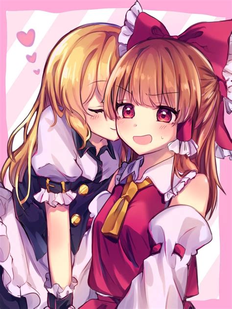 Surprise Kisses Touhou Project Rwholesomeyuri