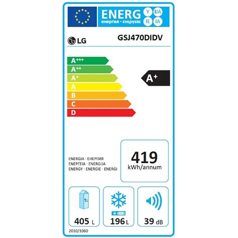 Réfrigérateur Américain Lg Gsj470didv Darty Réunion