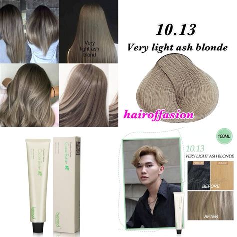 Bremod Hair Color 10 13 Very Light Ash Blonde Hair Dye Shopee Philippines