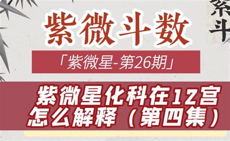 紫微星化科在12宫怎么解释第四集 紫微斗数星耀系列紫微星26 知乎