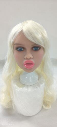 Realistic Full Silicone Sex Doll Head Implanted Hairs Love Toy Heads Masturbator Ebay