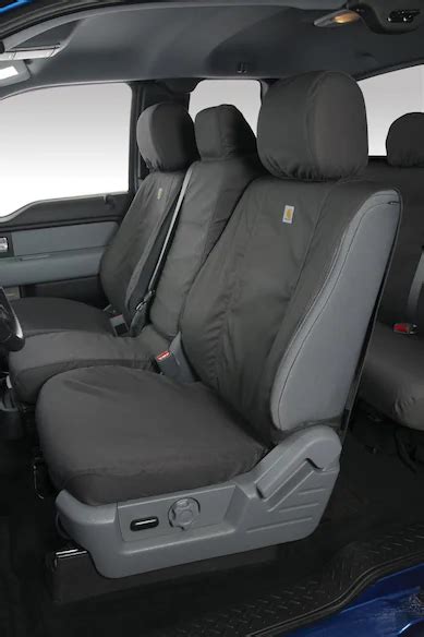 Covercraft Carhartt Rear Row Seat Covers 60 40 In Charcoal For Supercab Accessories