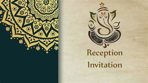 Jai Ganesha Reception Video Invitation Maker Videoinvites Net