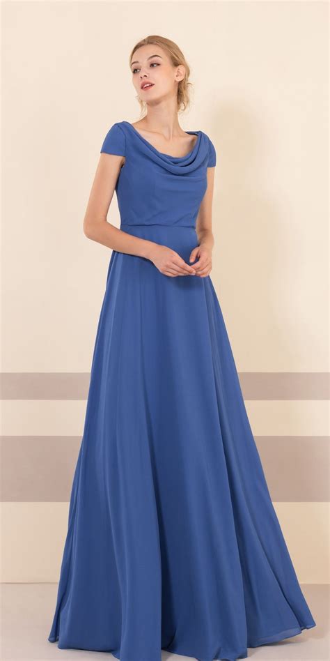 Modest Royal Blue Bridesmaid Dresses