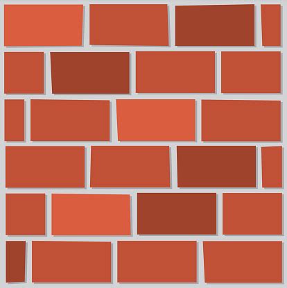 Cartoon Bricks Stock Illustration - Download Image Now - iStock