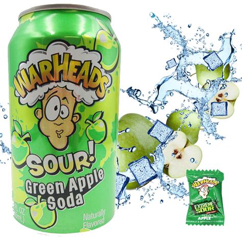 Warheads Sour Soda Pop Pack Variety 12 Cans Ph