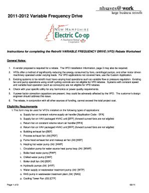 Fillable Online Instructions For Completing The Retrofit Variable