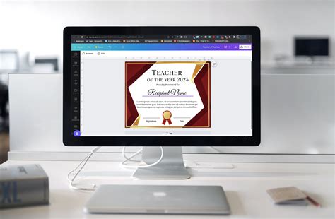 Editable Teacher of the Year Certificate Template, Printable Teacher of ...