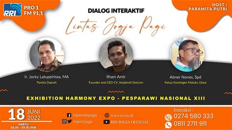 Dialog Lintas Jogja Pagi Exhibition Harmony Expo Pesparawi