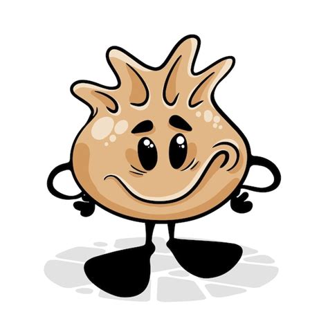 Premium Vector Dim Sum Funnny Cartoon Character Vector Isolated