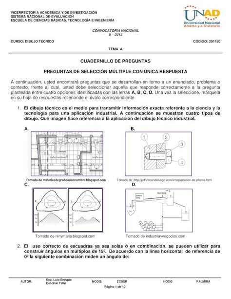 Pdf Examen Dibujo Tecnico Dokumen Tips