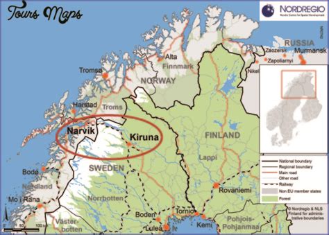 Narvik Norway Map - ToursMaps.com