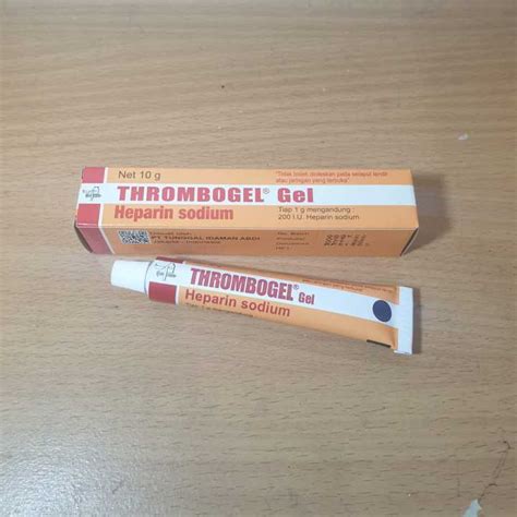 Obat Anti Memar Thrombogel Gel 10 Gr Lazada Indonesia