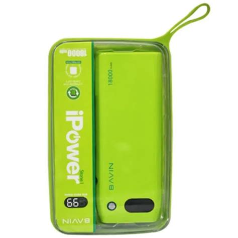 Bavin PC 218 18000mAH Digital Powerbank Green With FREE Dell Mouse