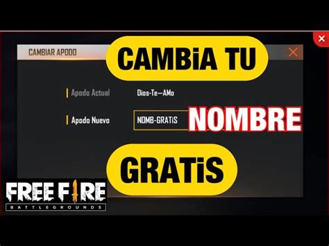 ᐅ Descubre cómo cambiar el nombre en Free Fire fácilmente