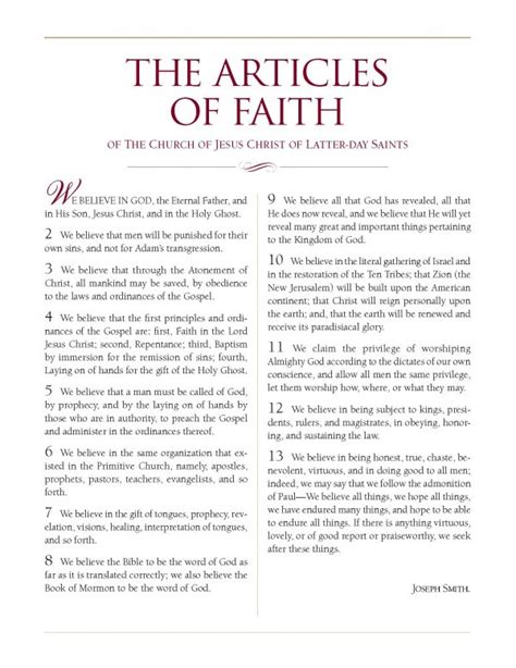 175th Anniversary of LDS Articles of Faith | LDS365: Resources from the Church & Latter-day ...