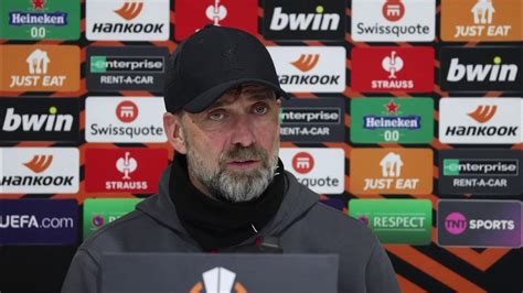 Liverpool V Sparta Praha Jürgen Klopps Post Match Press Conference