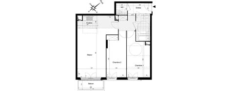 Plan Appartement T3 De 69 61 M² Neuf Au Le Blanc Mesnil Résidence