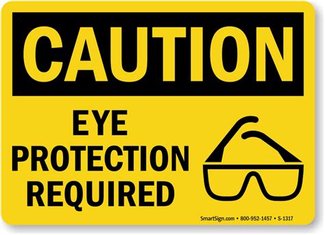 Eye Protection Required Sign