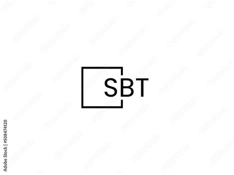 SBT Letter Initial Logo Design Vector Illustration Stock Vector | Adobe ...