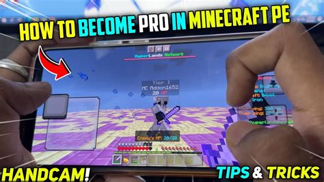 HOW TO BECOME PRO IN MINECRAFT POCKET EDITION Handcam YouTube