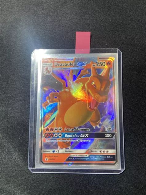 CARTE POKÉMON DRACAUFEU GX Promo SM211 Soleil Lune FR NEUF EUR 8 00